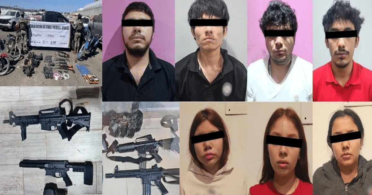 Imágenes del operativo en Culiacán con detenidos y armas confiscadas
