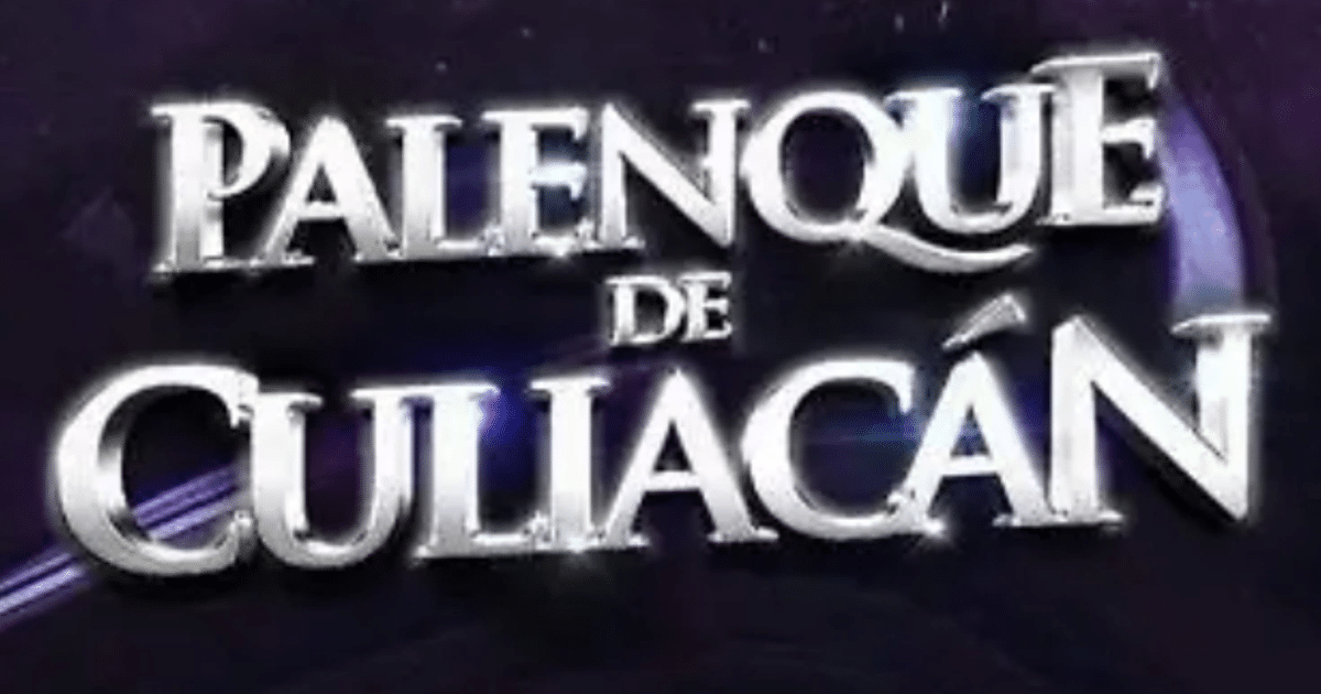 Texto 'PALENQUE DE CULIACÁN' en diseño brillante sobre fondo oscuro