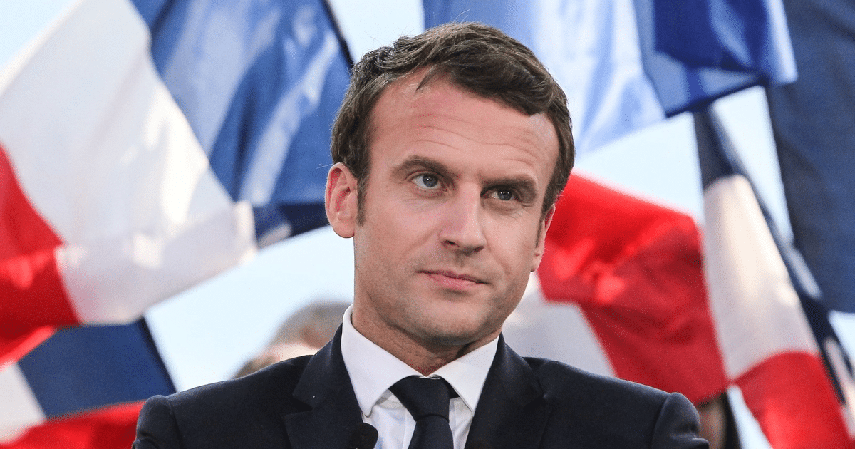 Emmanuel Macron en conferencia sobre suspensión de inversiones en EE.UU.