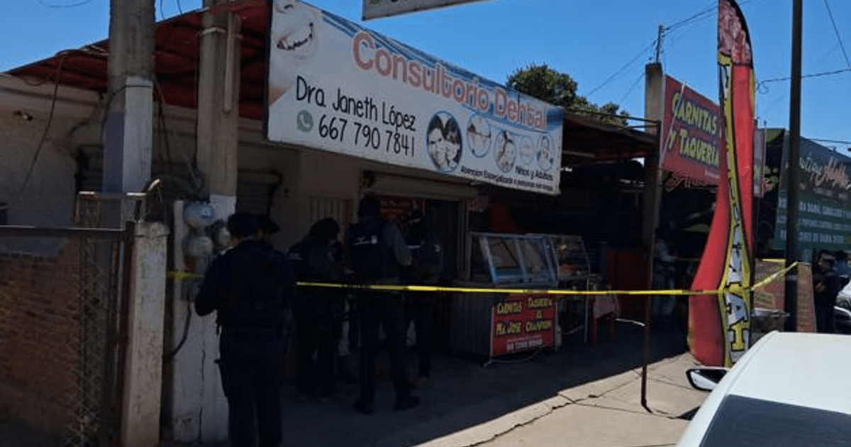 Consultorio dental en Culiacán bajo investigación policial tras incidente violento