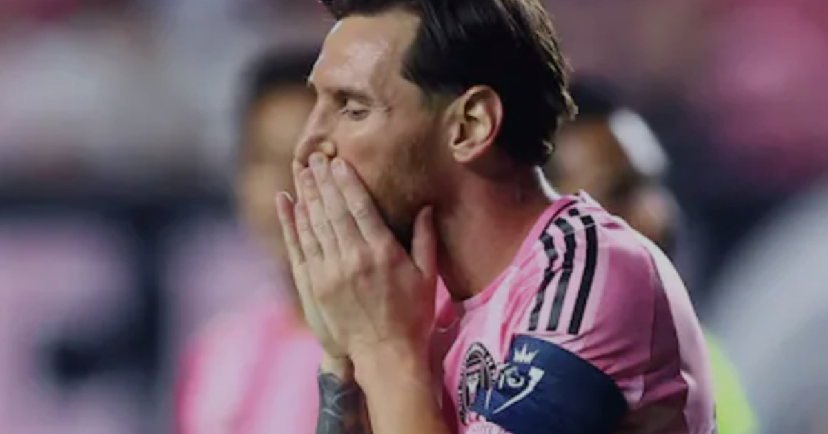 Jugador de Inter Miami frustrado en el partido contra Vancouver Whitecaps FC