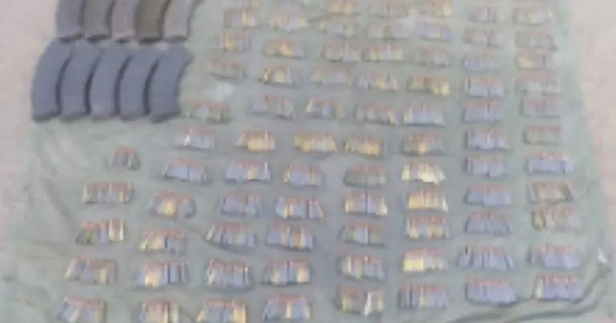 Cargadores y cartuchos incautados en operativo militar en Concordia