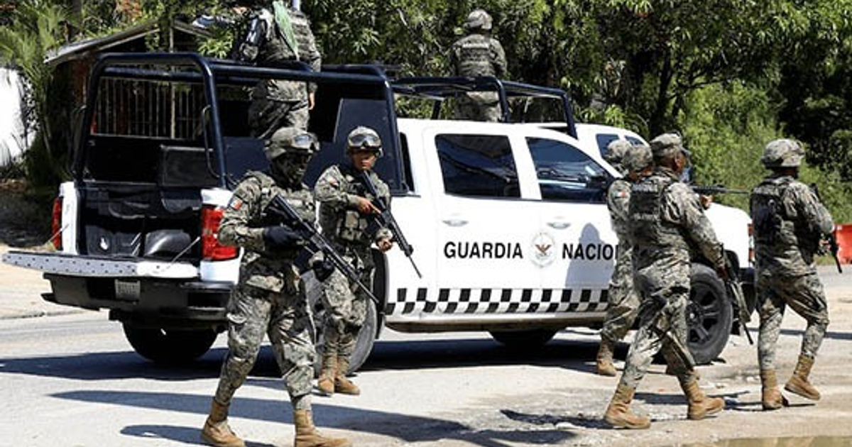 Guardia Nacional en operativo contra CJNG en Michoacán
