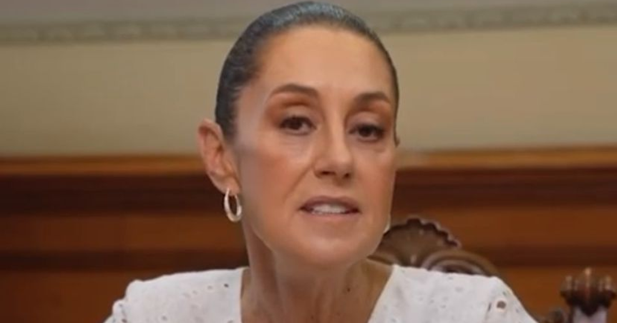 Claudia Sheinbaum hablando sobre la elección judicial por voto popular