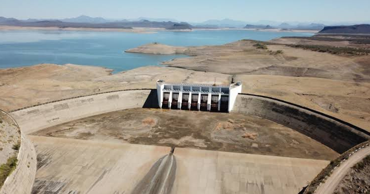 Represa en Sinaloa con niveles críticos de agua debido a la sequía