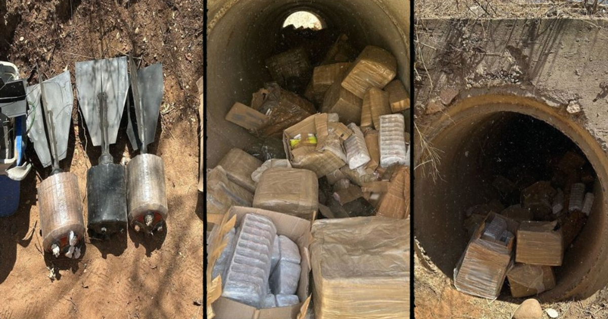 Túnel clandestino con artefactos explosivos improvisados en Sinaloa
