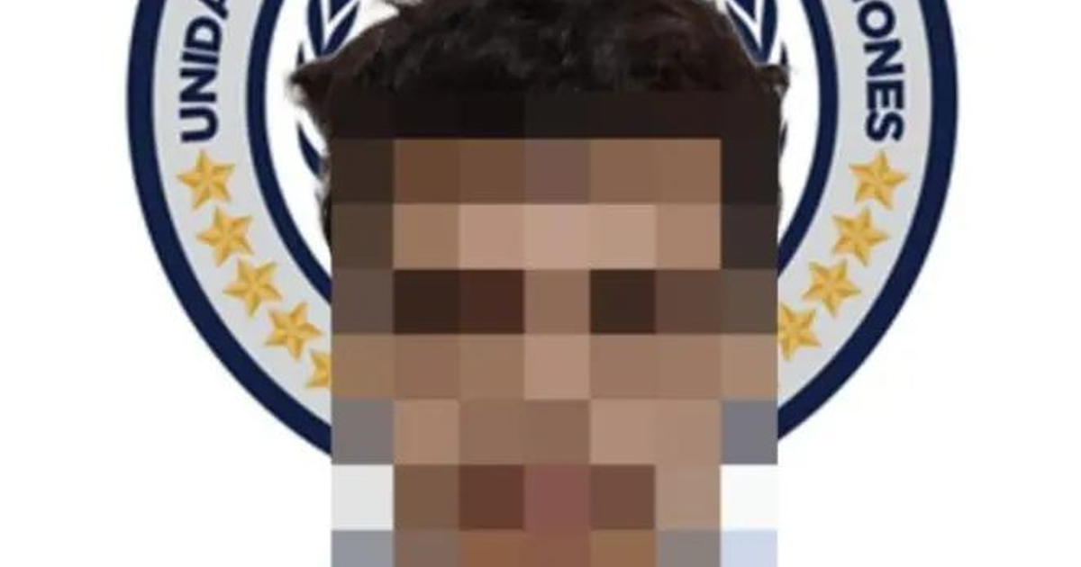 Retrato pixelado de José Orlando 'N' con fondo de logo, relacionado con tiroteo en Concordia.