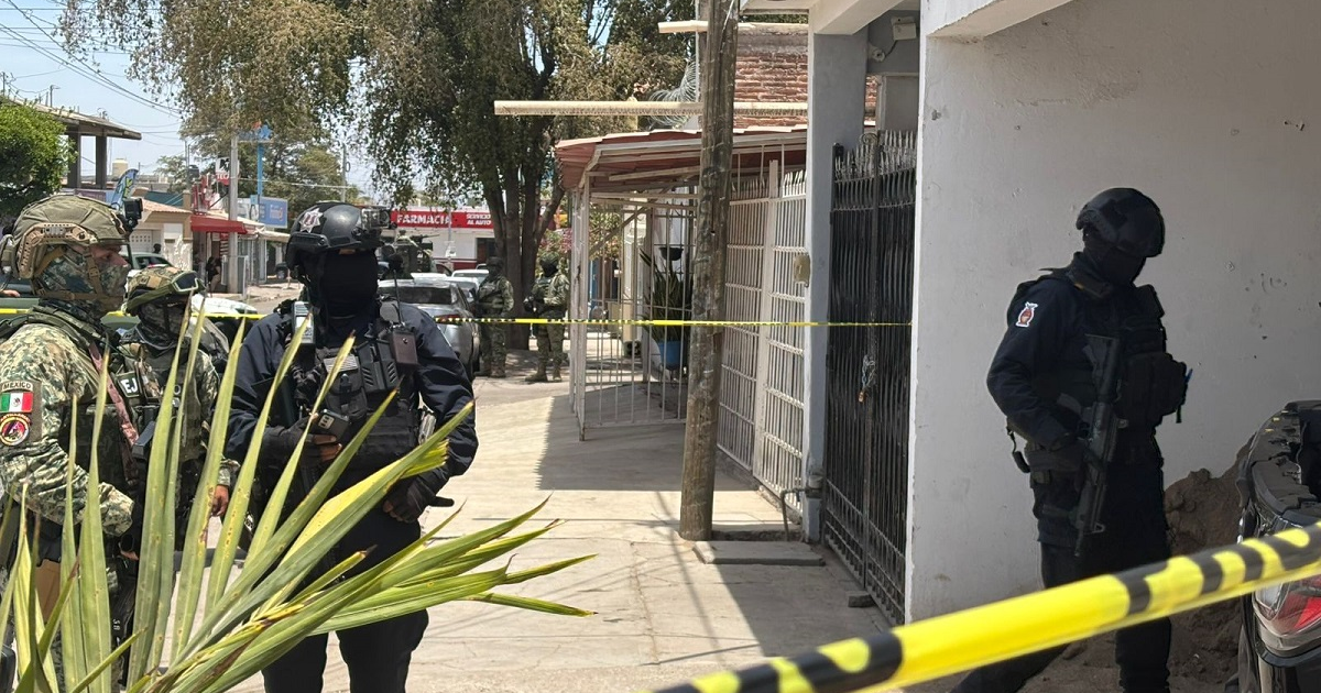 Operativo de seguridad en Culiacán con policías y militares tras homicidio en taller mecánico