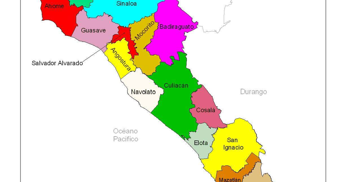 Mapa de Sinaloa mostrando municipios y contexto de seguridad con el CJNG.