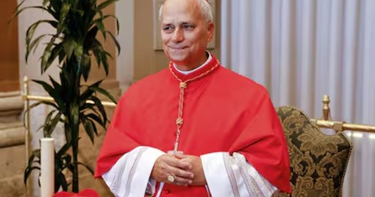 Cardenal con vestimenta roja en el cónclave papal de 2025