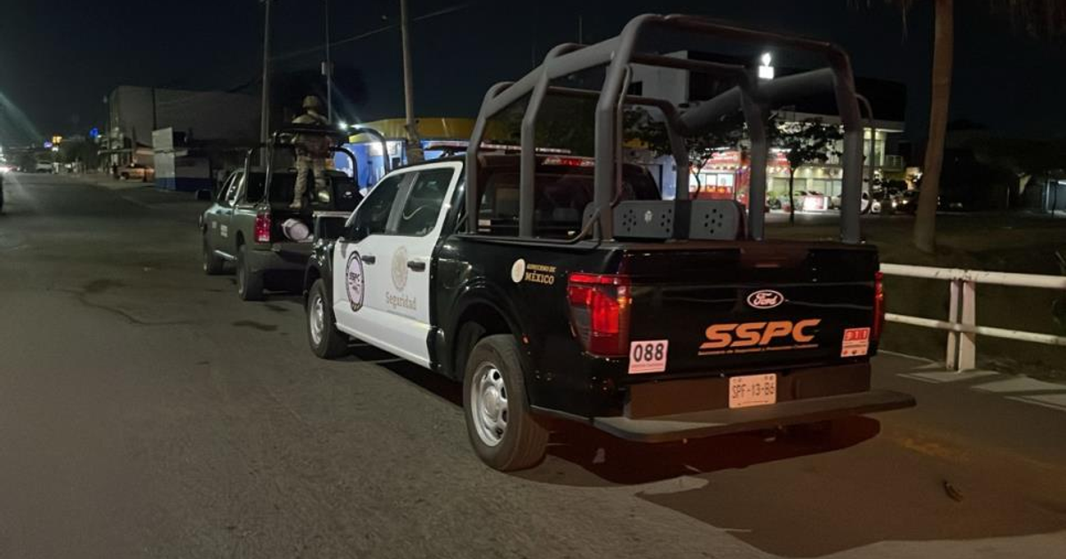 Operativo policial nocturno en Culiacán tras ataque armado