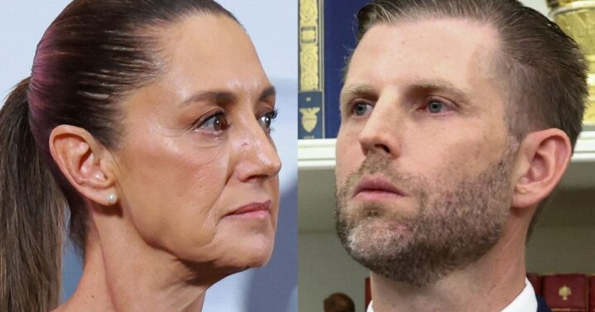 Sheinbaum en conferencia matutina, evitando comentarios sobre Eric Trump