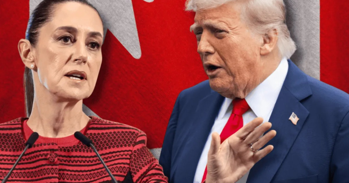 Dos diplomáticos dialogando en la Cumbre del G7 en Canadá, con banderas de fondo.