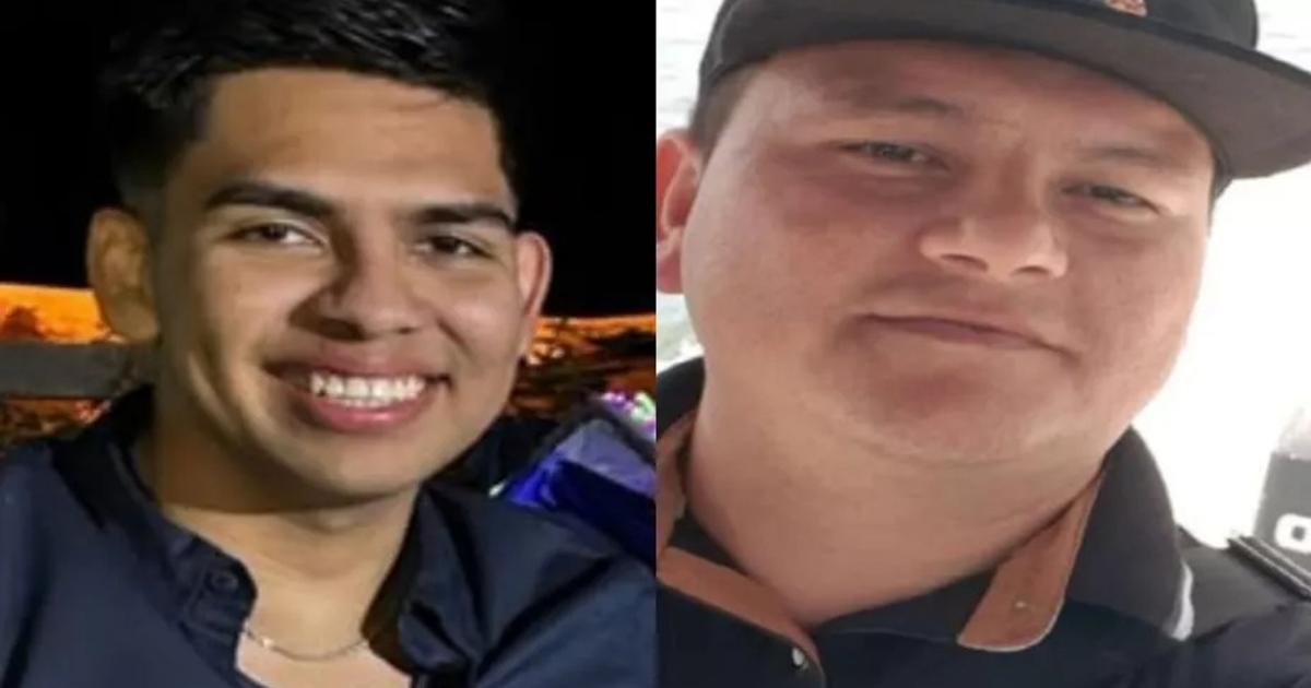 Dos hombres en primer plano, uno sonriente y otro con expresión relajada, relacionados con la desaparición de policías en Navolato.