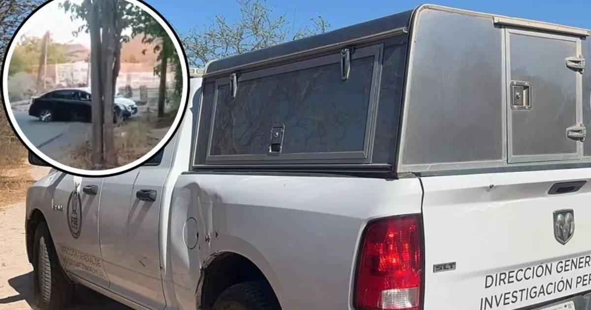 Camioneta de Investigación Pericial en escena de crimen en Culiacán, relacionada con un tiroteo en la colonia El Ranchito.