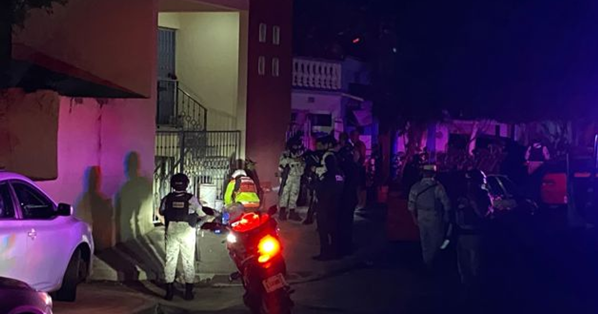 Efectivos de seguridad en operativo nocturno en Culiacán