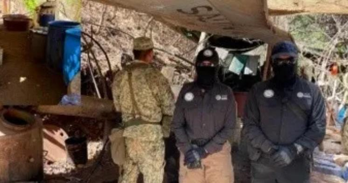Agentes encubiertos y militar en operativo contra narcolaboratorio en Tamazula