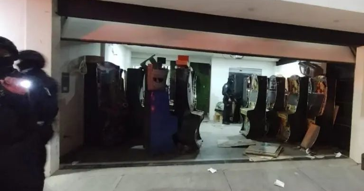 Operativo policial en Culiacán con máquinas tragamonedas incautadas