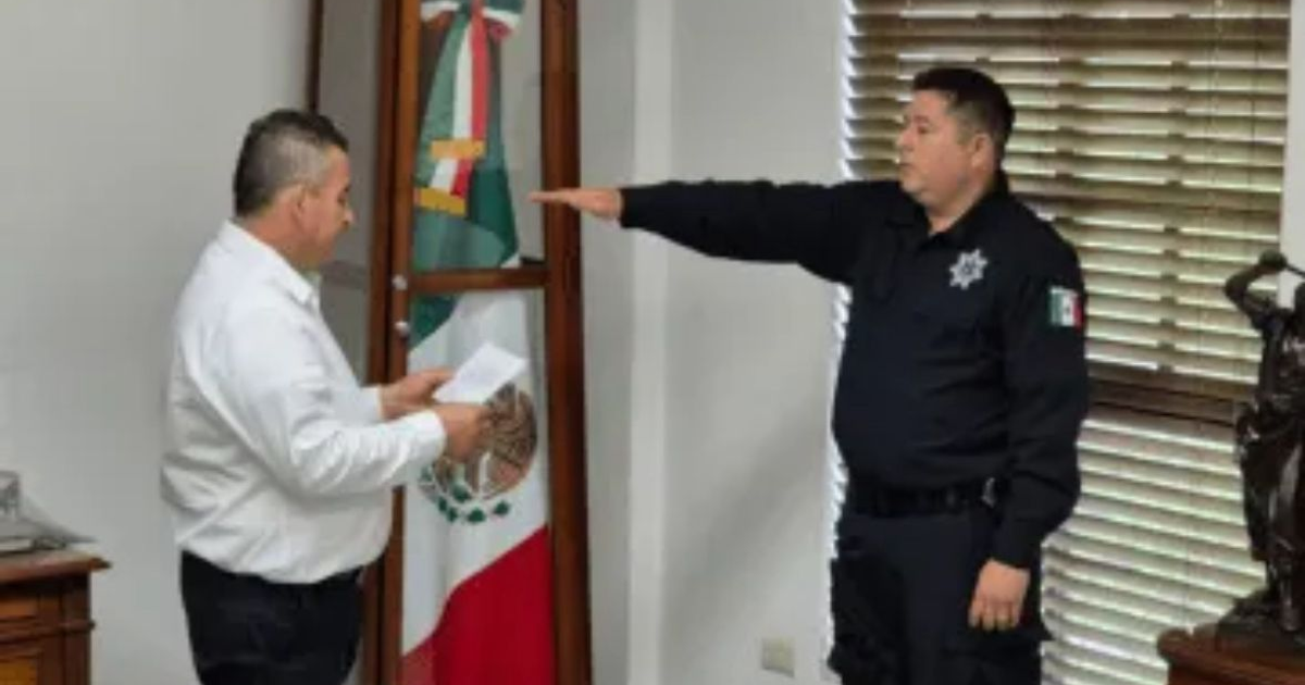 Jesús Gabriel Pazos López recibe el cargo de director de Seguridad Pública en Navolato
