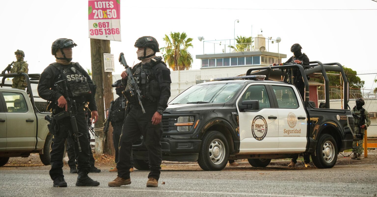 Fuerzas del orden en operativo de seguridad en Culiacán tras tiroteo en penal de Aguaruto