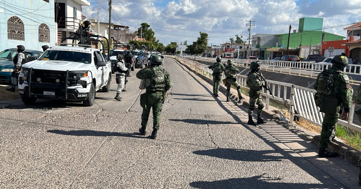 Fuerzas de seguridad en operativo en Ahome tras hallazgo de cuerpos en Valle de El Carrizo