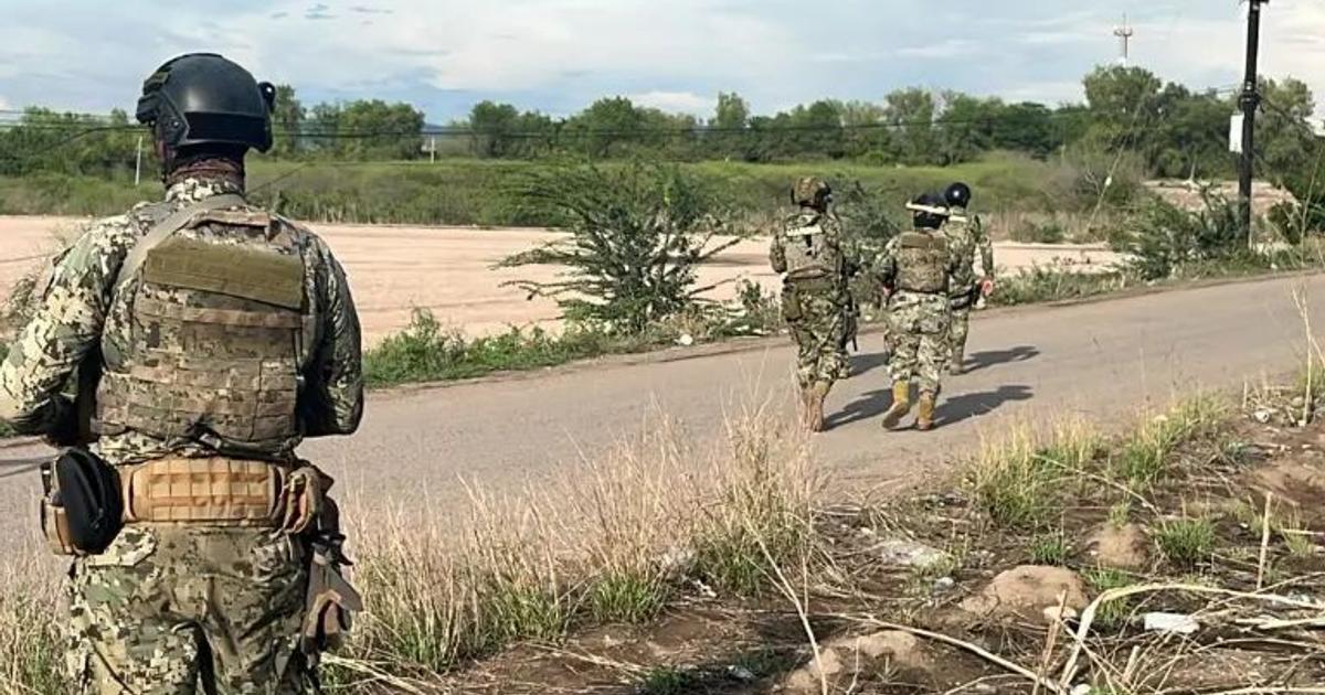 Soldados en operativo militar en zona rural de Culiacán