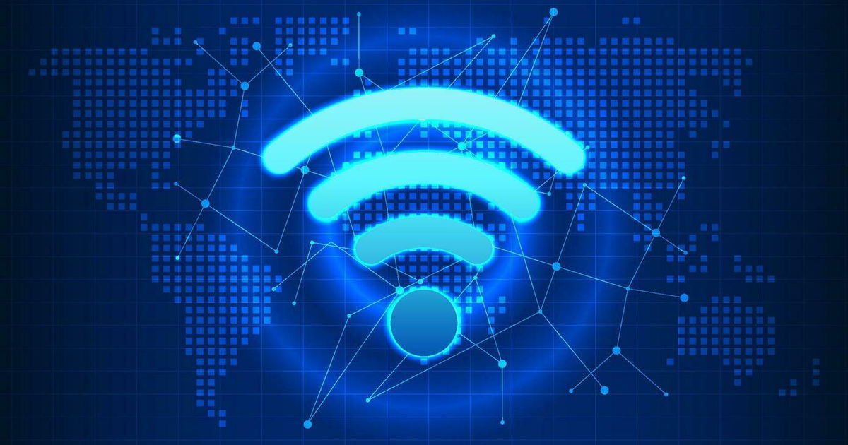 Símbolo de Wi-Fi sobre un mapa del mundo, representando la conectividad global y los desafíos en Sinaloa.