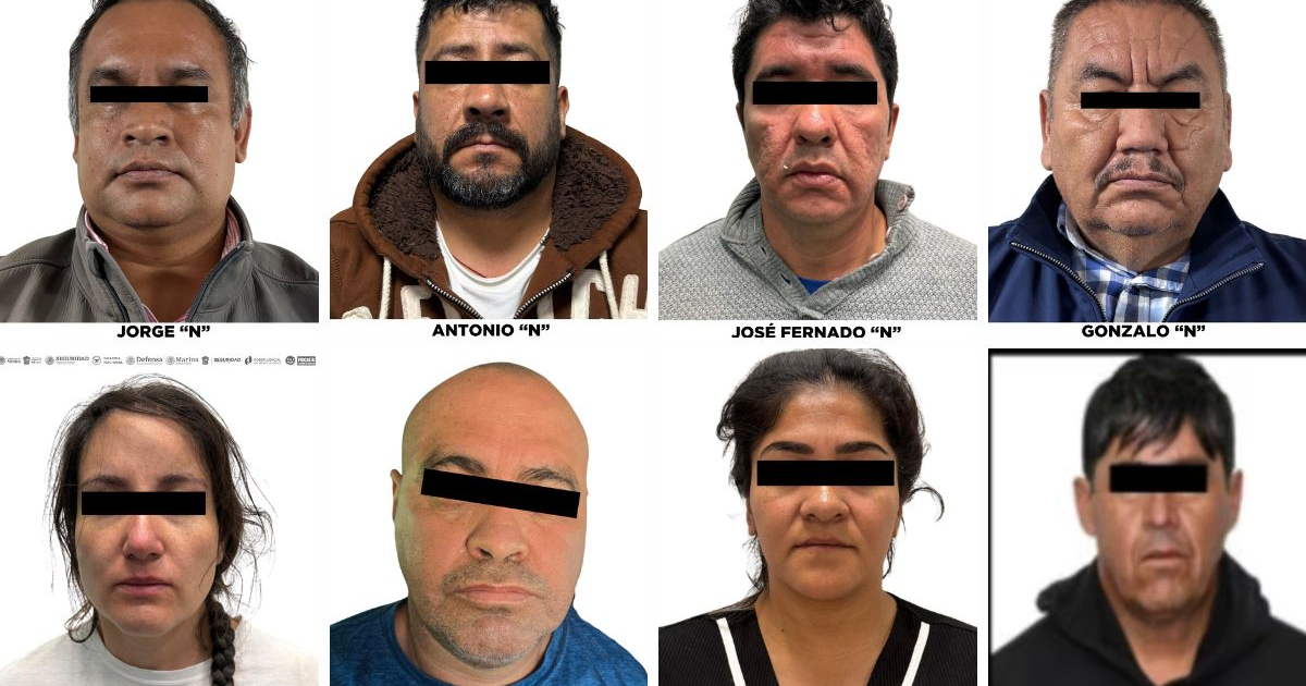 Retratos de personas con identidades protegidas en operativo de la FGJEM