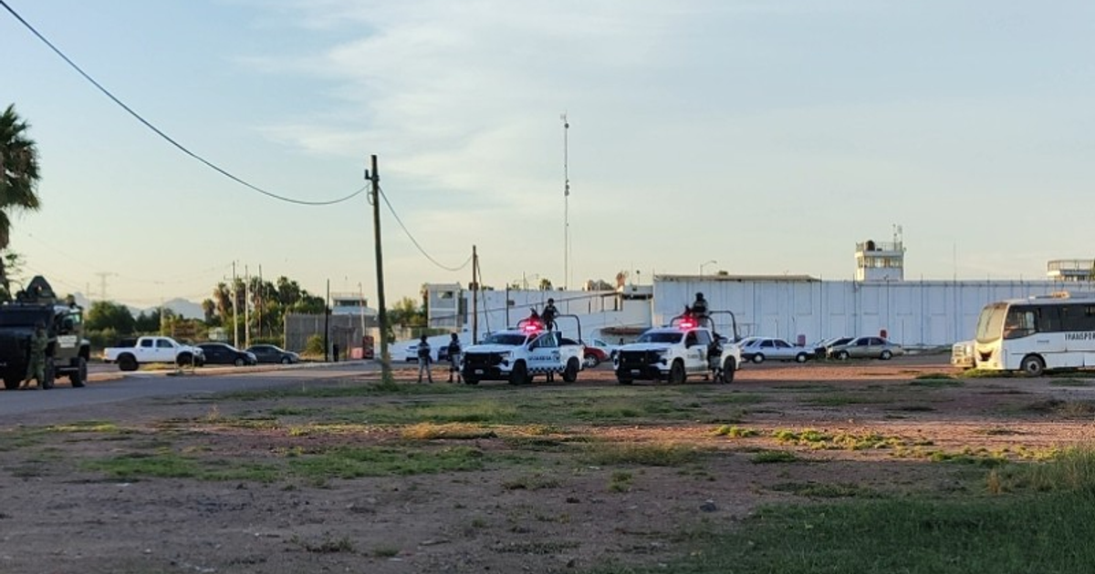 Operativo de seguridad en el penal de Goros II con patrullas y personal de seguridad