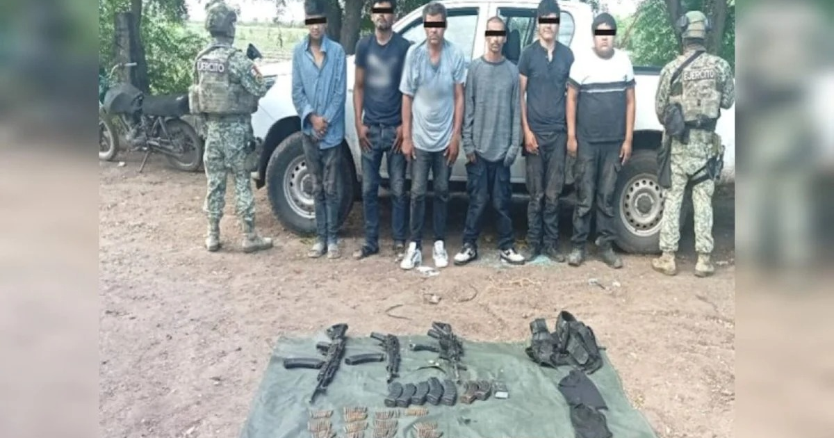 Operativo de rescate en Culiacán con detenidos y armas incautadas