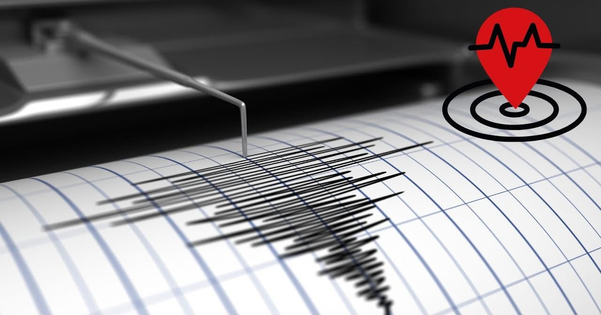Gráfico de sismógrafo mostrando actividad sísmica en Sinaloa con localizador de epicentro.