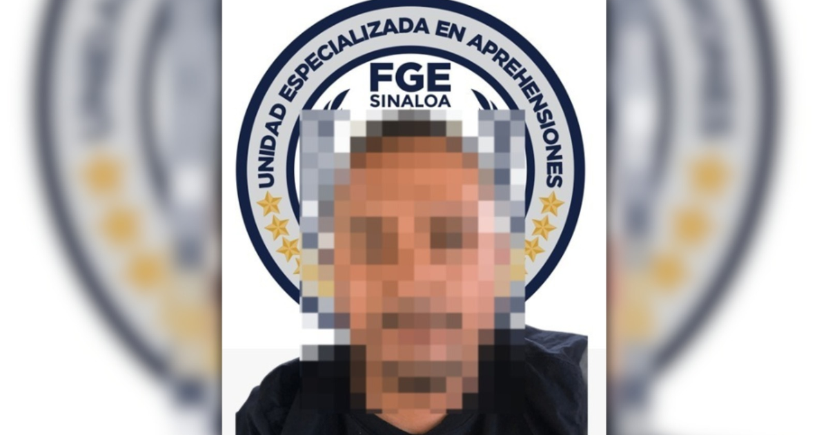 Persona con rostro pixelado frente al emblema de FGE Sinaloa, vinculado a un caso de tentativa de homicidio.