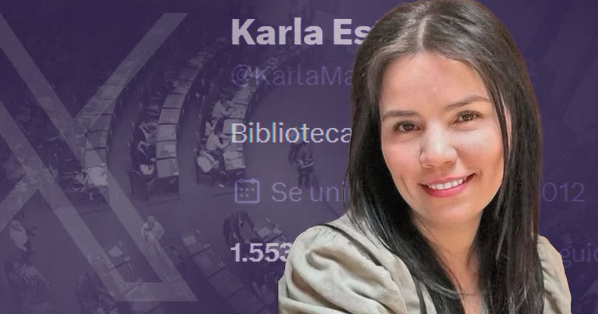 Collage de perfil de redes sociales con fondo morado y salón de sesiones, relacionado con resolución TEPJF sobre violencia política de género.