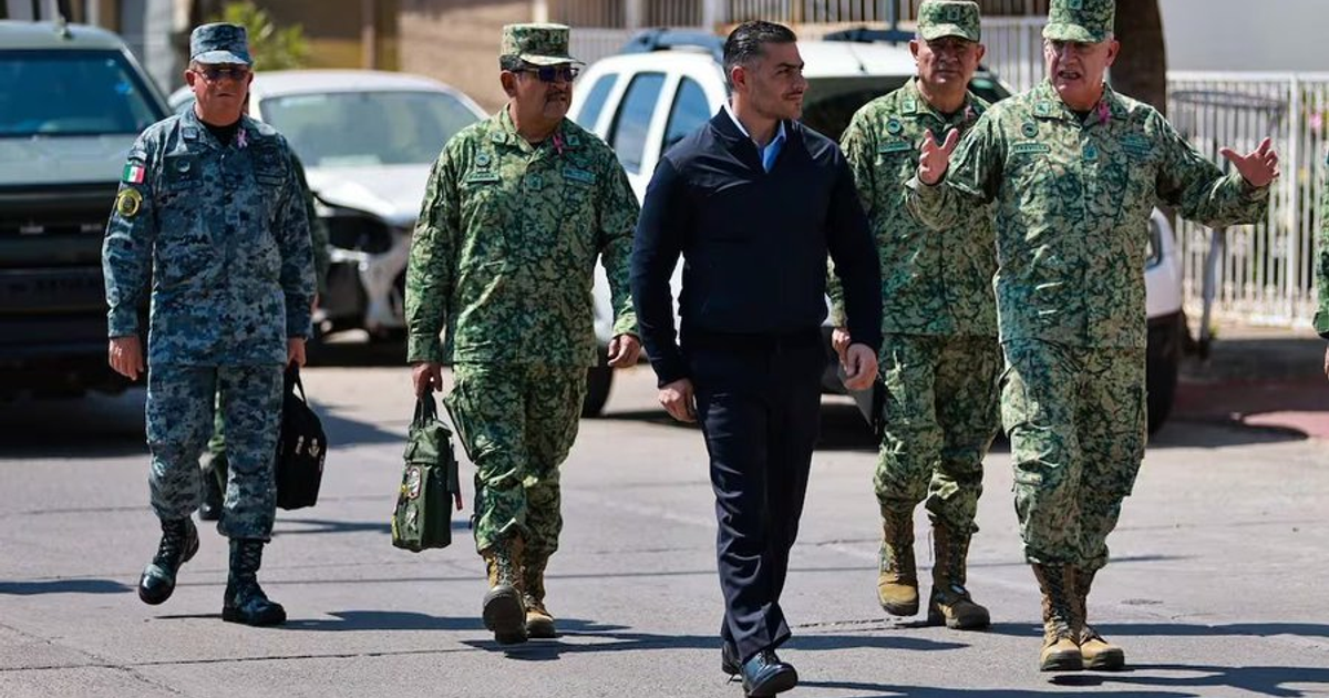Comitiva de seguridad federal en Culiacán con Omar García Harfuch