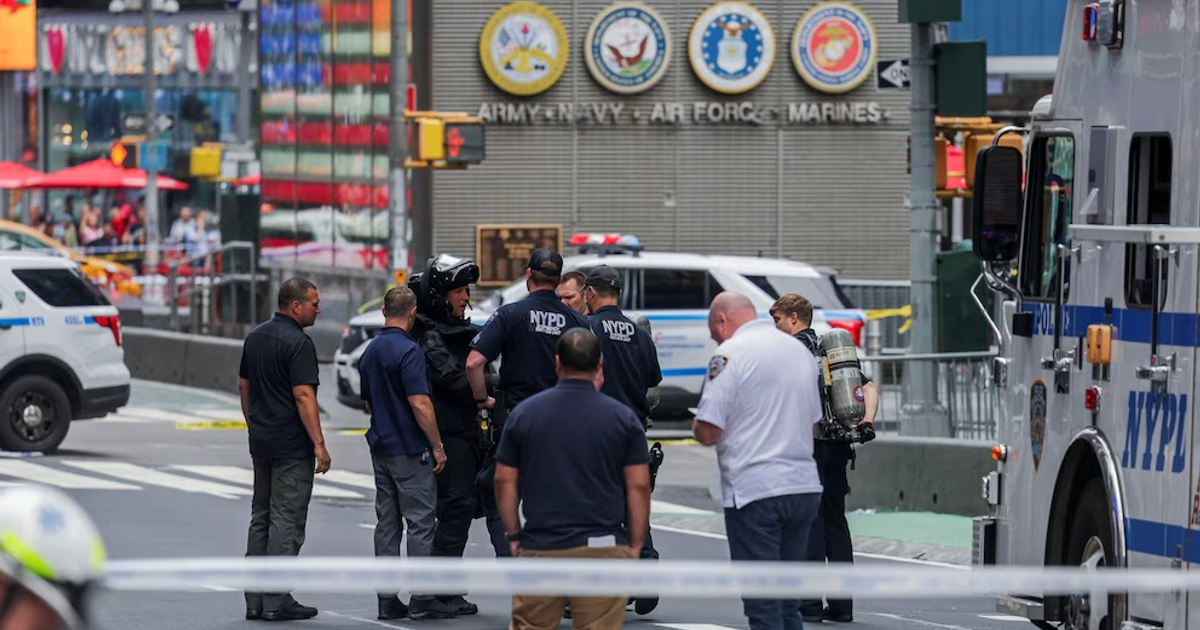 Operativo policial en Times Square por artefacto sospechoso