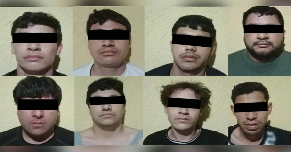 Fotografías de hombres con ojos cubiertos, vinculadas al operativo en Culiacán.