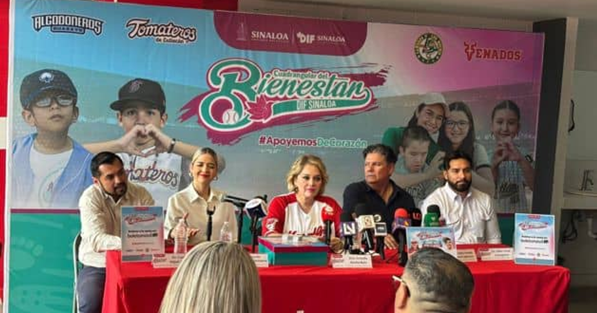 Conferencia de prensa del Cuadrangular del Bienestar DIF Sinaloa con enfoque en trasplantes renales pediátricos.