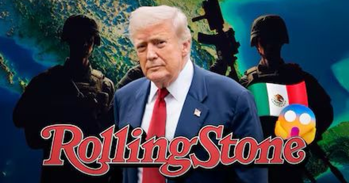 Portada de Rolling Stone con paisaje tropical, soldados y figura en primer plano, relacionada con la incursión militar en México.