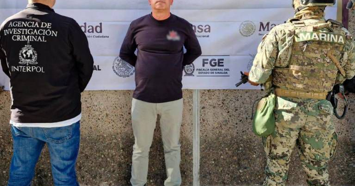 Hombre detenido por INTERPOL y Marina en operación de narcotráfico