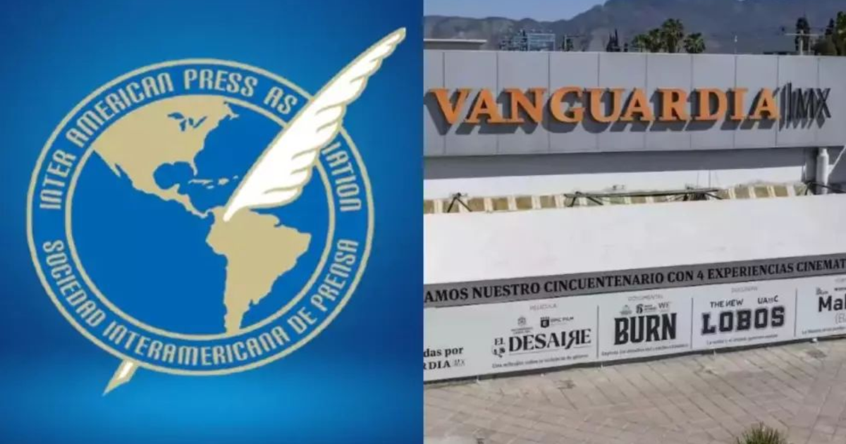 Logotipo de la Sociedad Interamericana de Prensa y el nombre VANGUARDIA