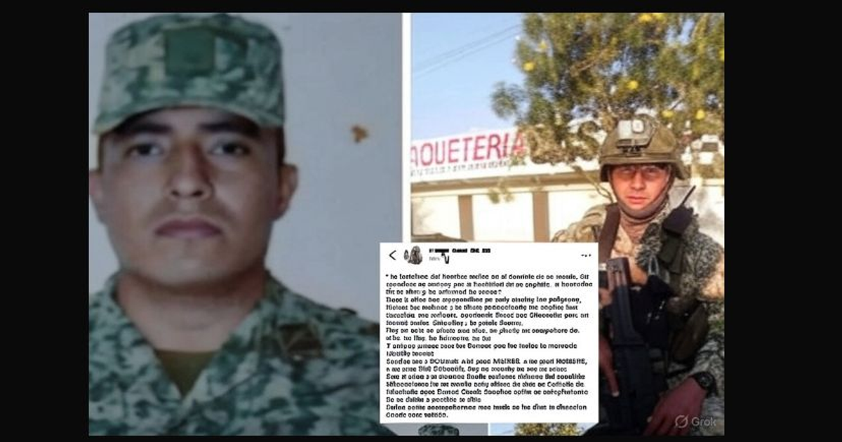 Retratos de militares, incluyendo al soldado José Ramón García Sánchez, con un mensaje de homenaje.