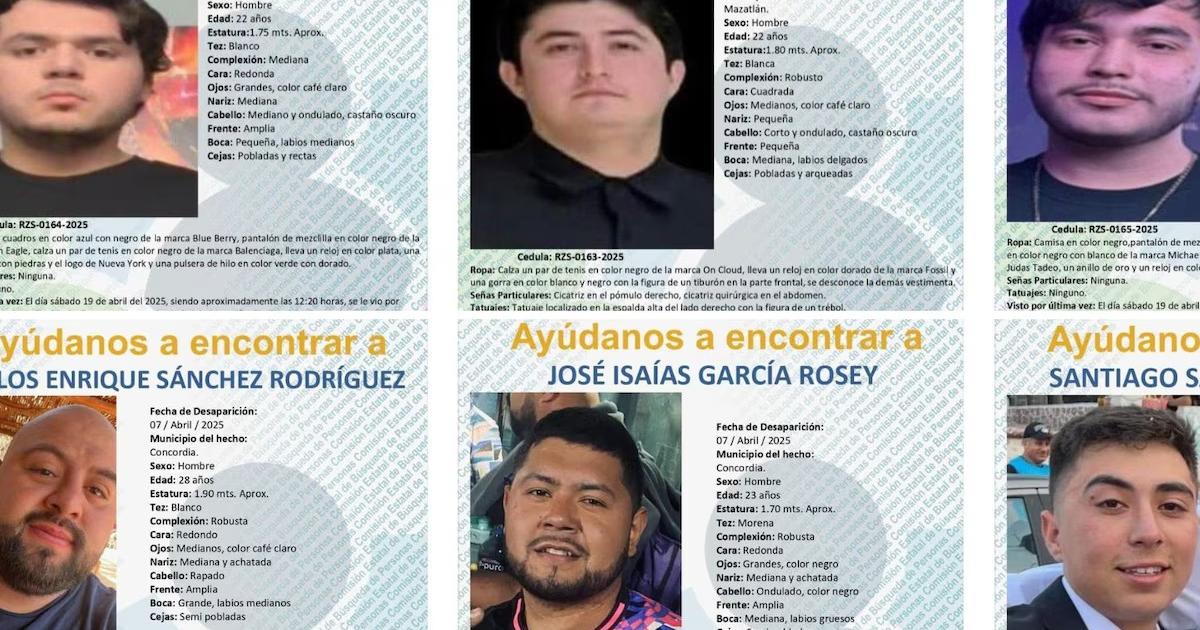 Carteles de personas desaparecidas en Culiacán, vinculados al mural de la memoria restaurado por Sabuesos Guerreras.