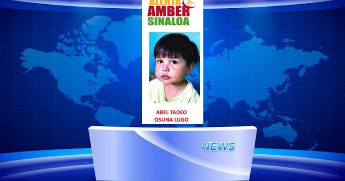 Alerta Amber Sinaloa para Abel Tadeo Osuna Lugo, menor desaparecido