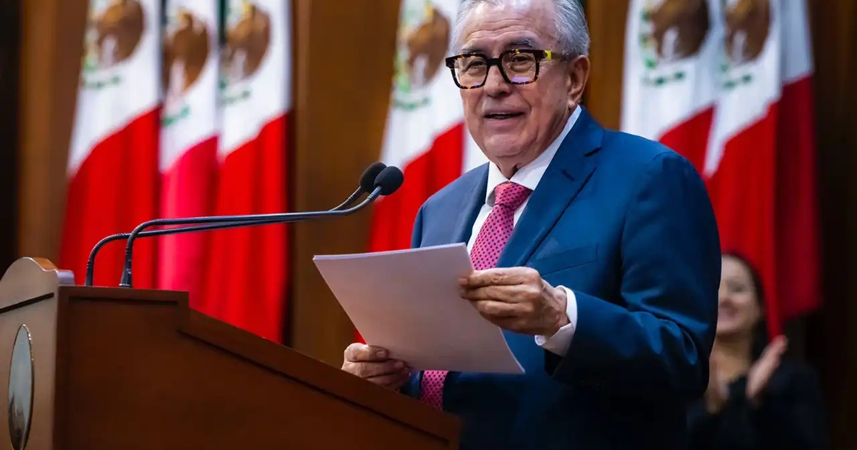 Gobernador de Sinaloa Rubén Rocha Moya en discurso sobre seguridad