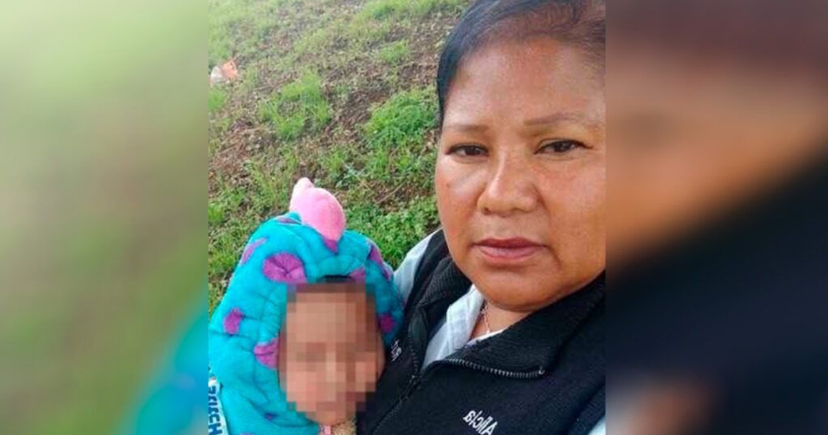 Alicia Matías Teodoro con su nieta en brazos, mostrando valentía antes de la tragedia en Iztapalapa.