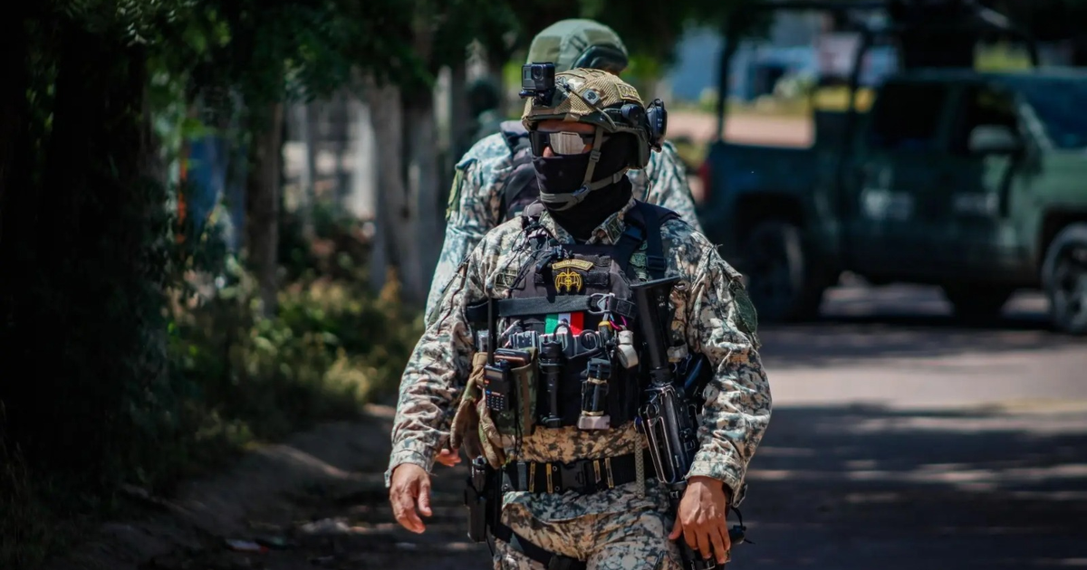 Soldado patrullando en Culiacán tras incidente violento