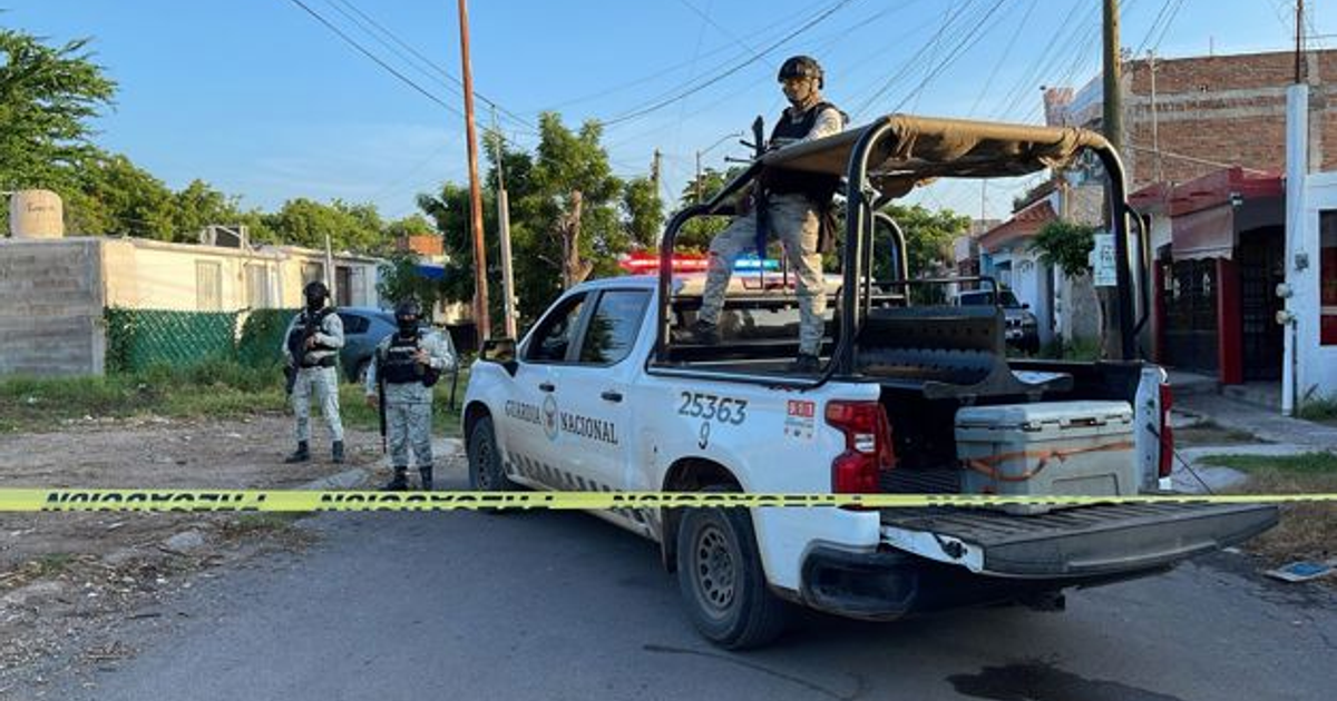 Operativo de seguridad en Culiacán con la Guardia Nacional tras un homicidio