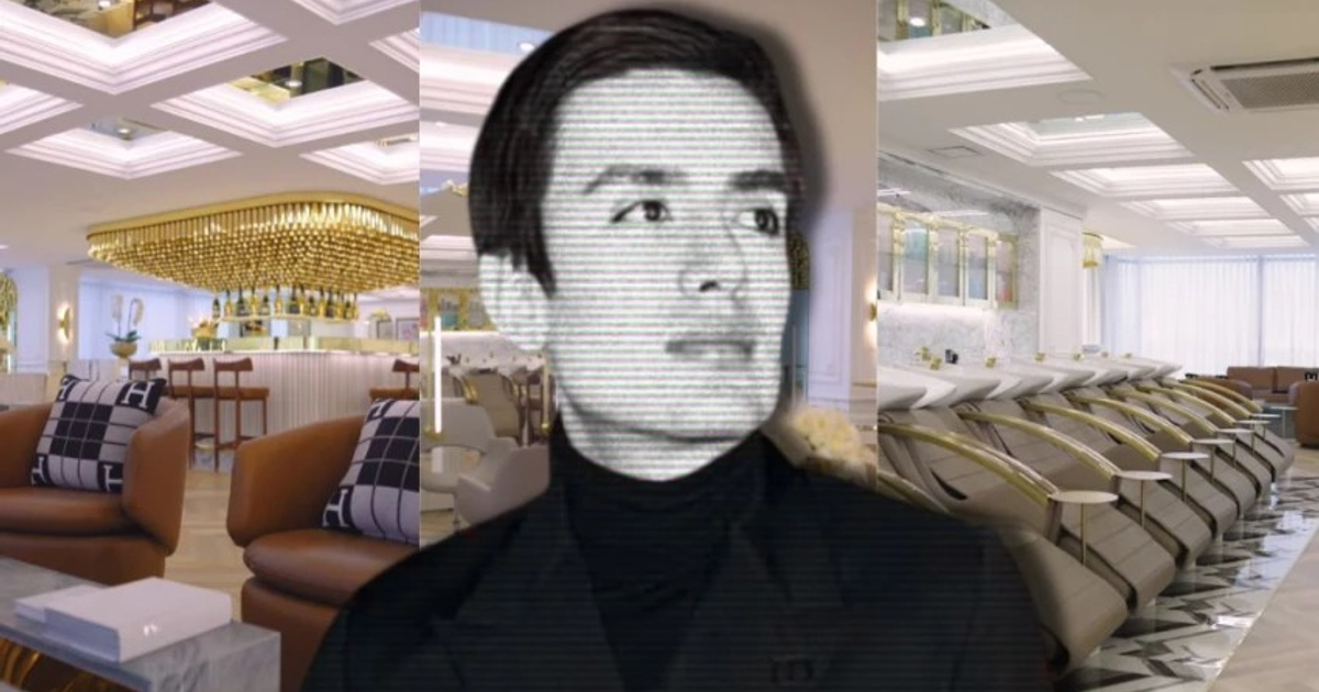 Interior de salón de belleza Micky Hair en Polanco, Ciudad de México, con decoración moderna y lujosa.