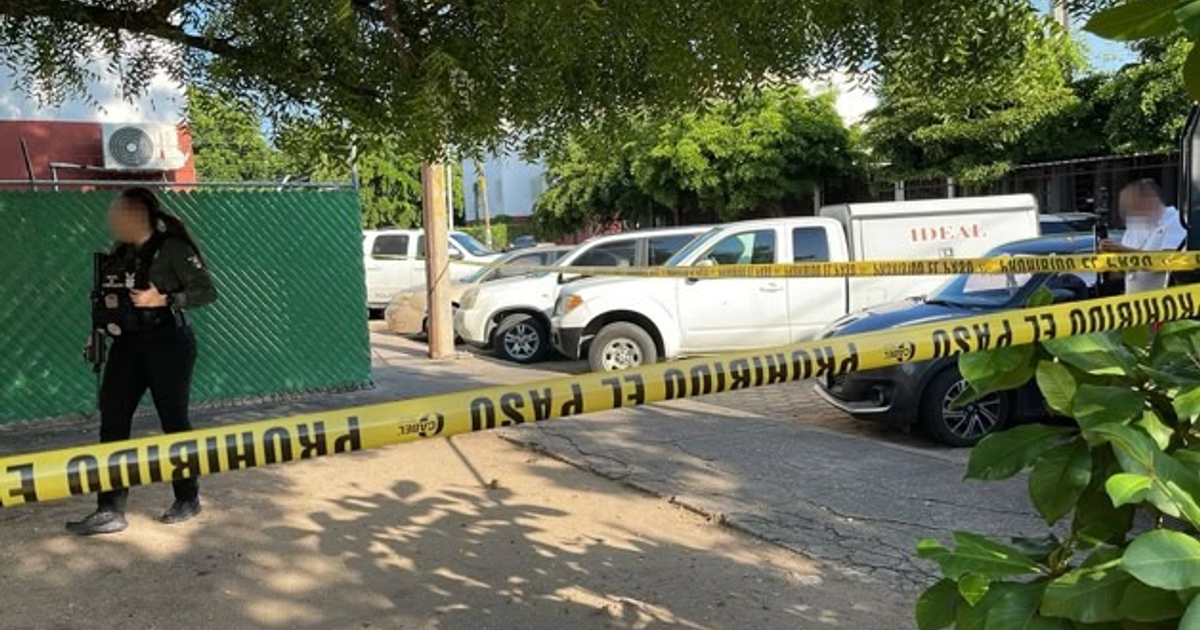 Zona acordonada en Culiacán tras hallazgo de cuerpo en alfombra
