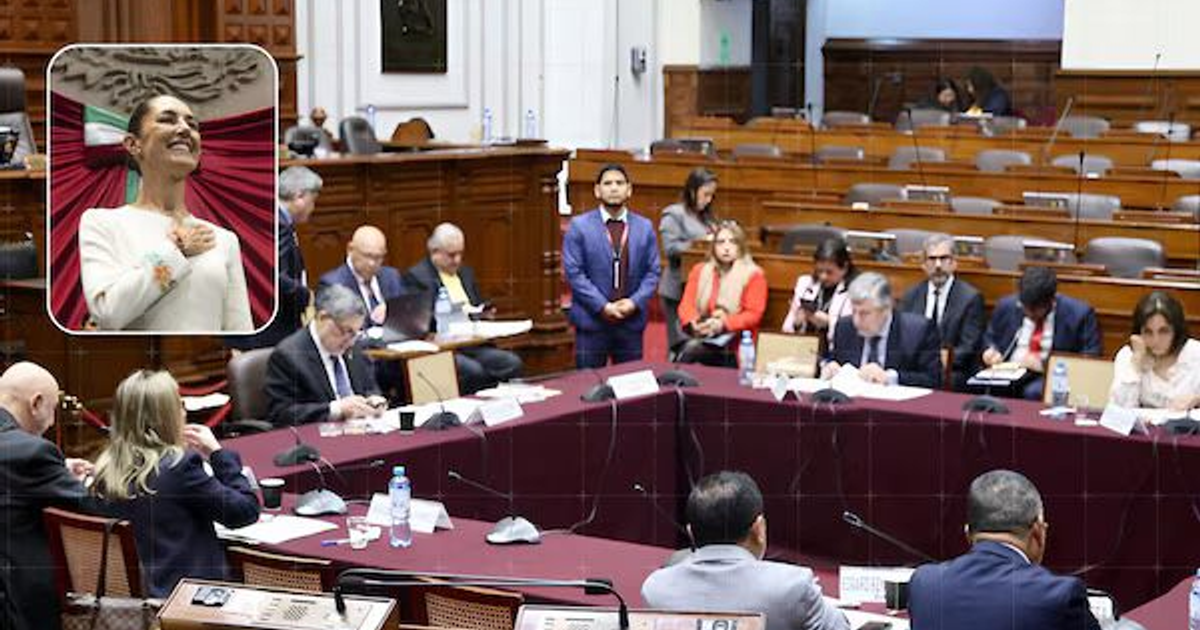 Reunión en el Congreso de Perú sobre moción contra Claudia Sheinbaum